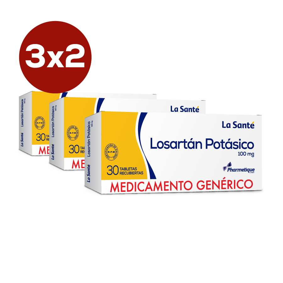 Imagen de  LOSARTAN 100 mg Tabletas Recubiertas