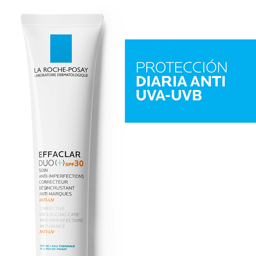 Imagen de La roche-posay effaclar duo (+) con protección solar spf30 crema fps 30 40 ml