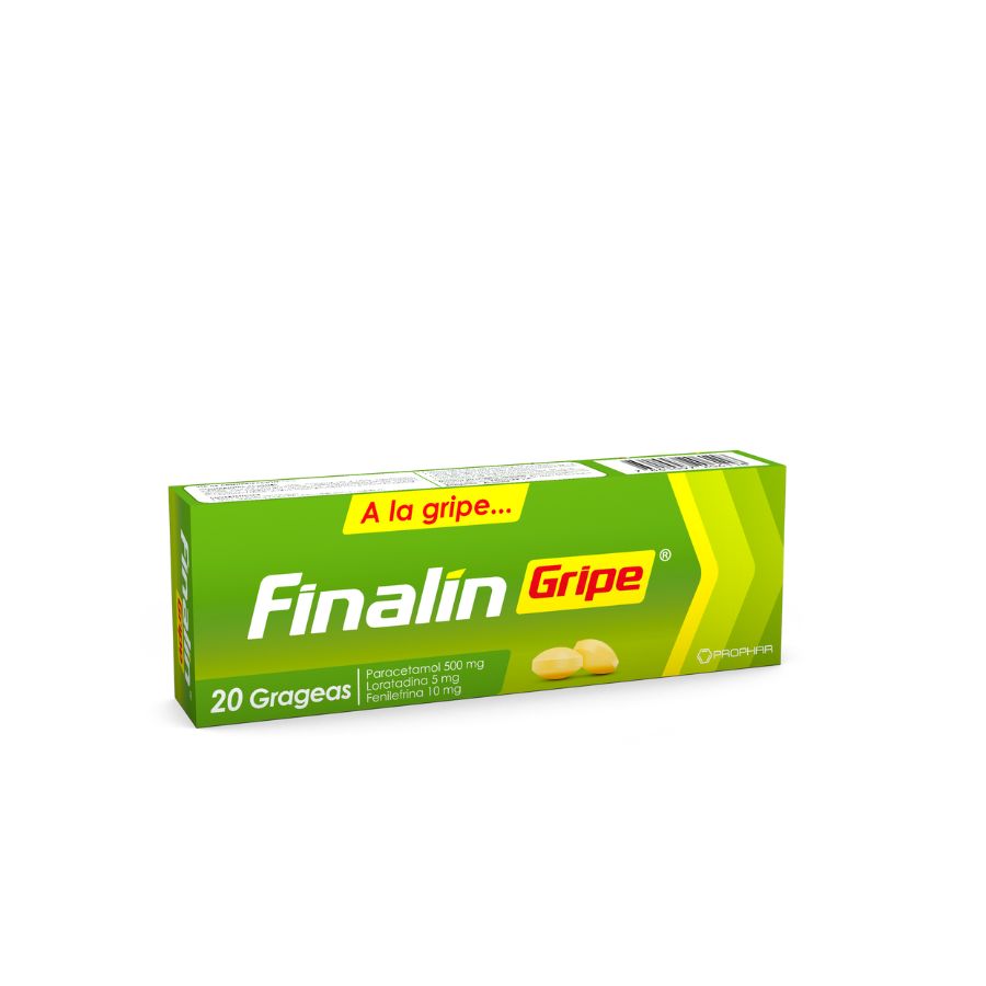 Imagen de Finalin 500 mg x 10 mg x 5 mg grageas x 20