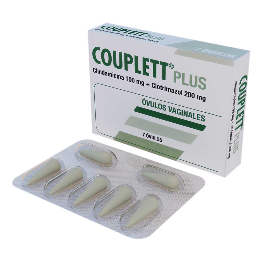 Imagen para  COUPLETT 100 mg x 200 mg GRUPO FARMA x 7 Óvulos                                                                                de Pharmacys