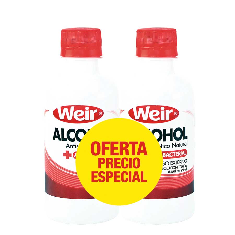 Imagen de  Alcohol Antiséptico WEIR Pack 102368 250 ml