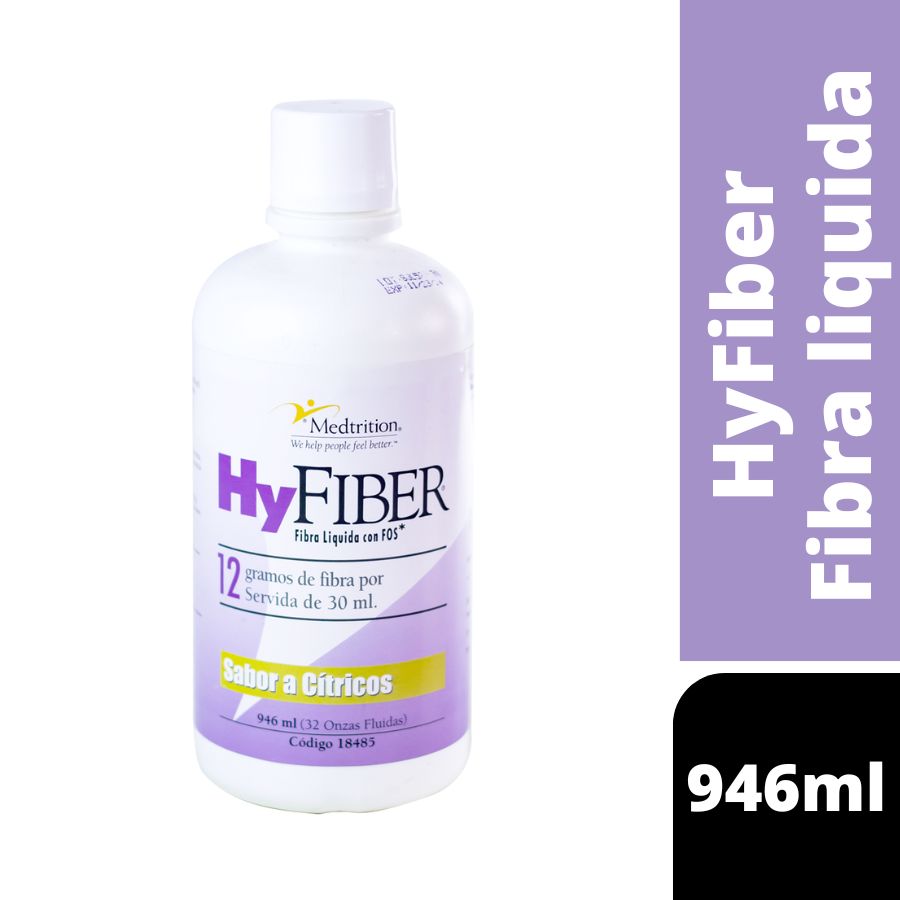 Imagen de Suplemento de fibra hyfiber fibra liq con fos 100% 946 ml