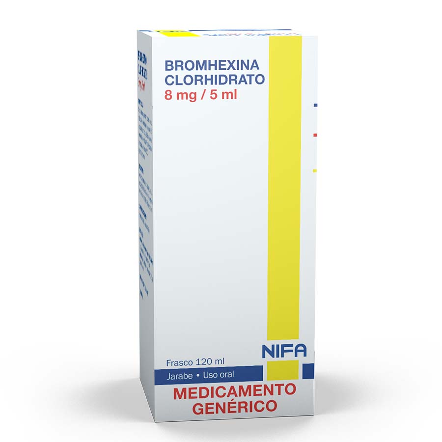 Imagen de Bromhexina 8mg/5ml garcos - nifa genericos jarabe
