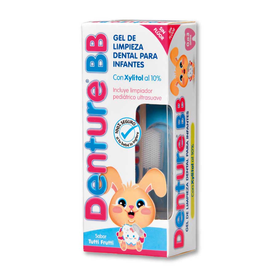 Imagen de Crema dental denture bb + limpiador dental pedriátrico 30 g