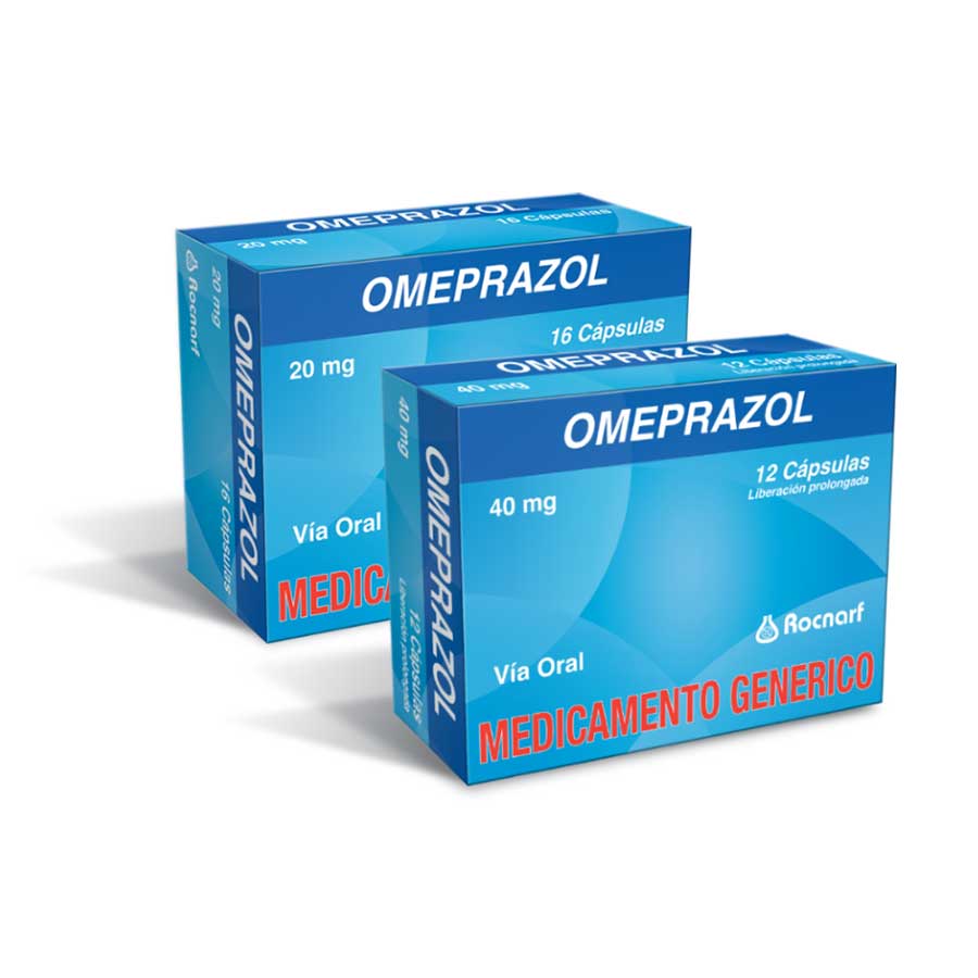 Imagen para  OMEPRAZOL 40 mg ROCNARF x 24 Cápsulas                                                                                          de Pharmacys