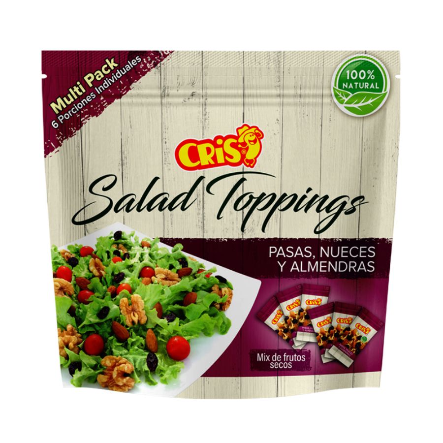 Imagen de Toppings cris pasas-nuec-almendx25g