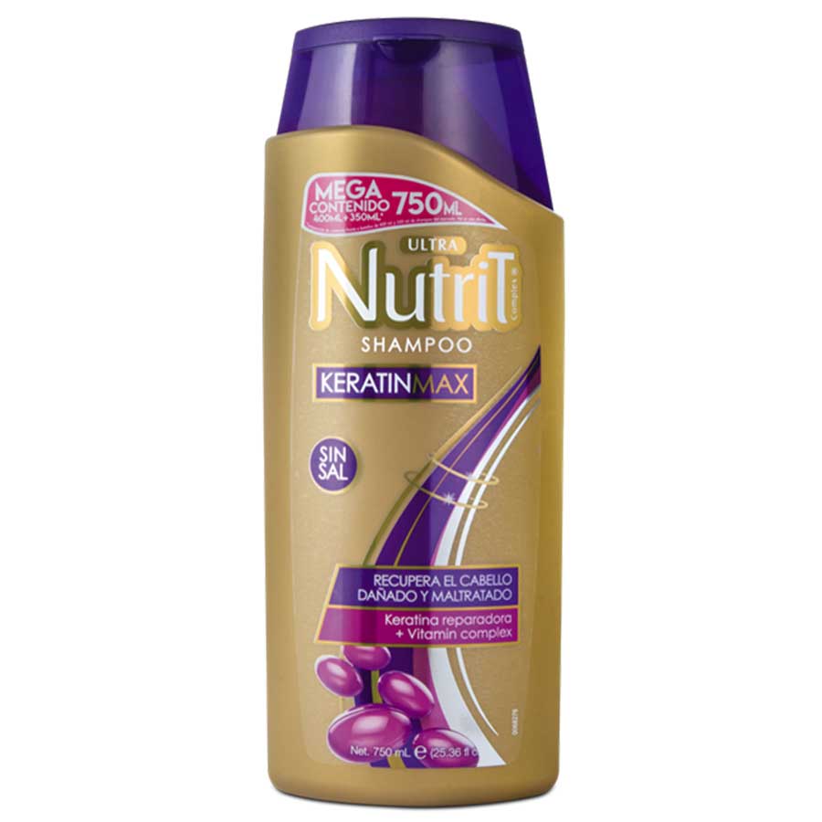 Imagen de Shampoo ultra nutrit complex keratin max 750 ml