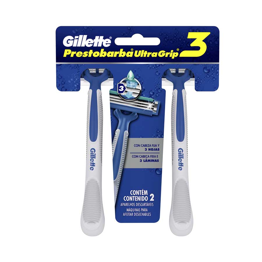 Imagen de Afeitadora desechable gillette ultra grip 2 unidades