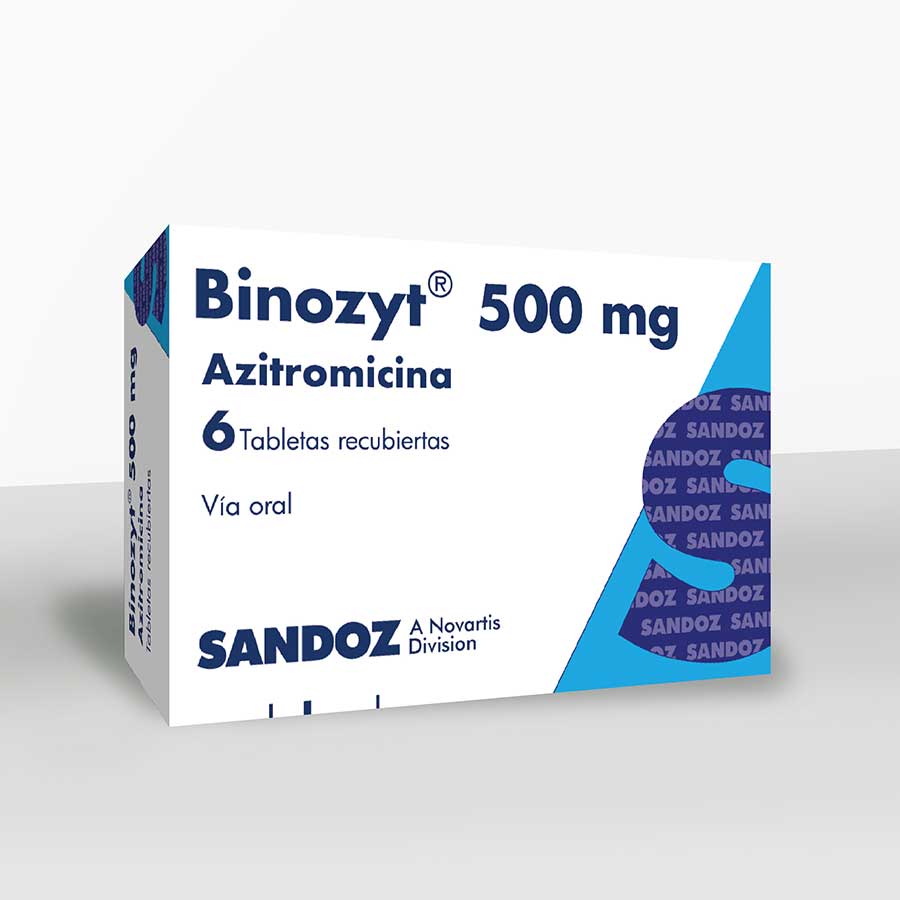 Imagen para  BINOZYT 500 mg NOVARTIS x 6 Tableta                                                                                             de Pharmacys