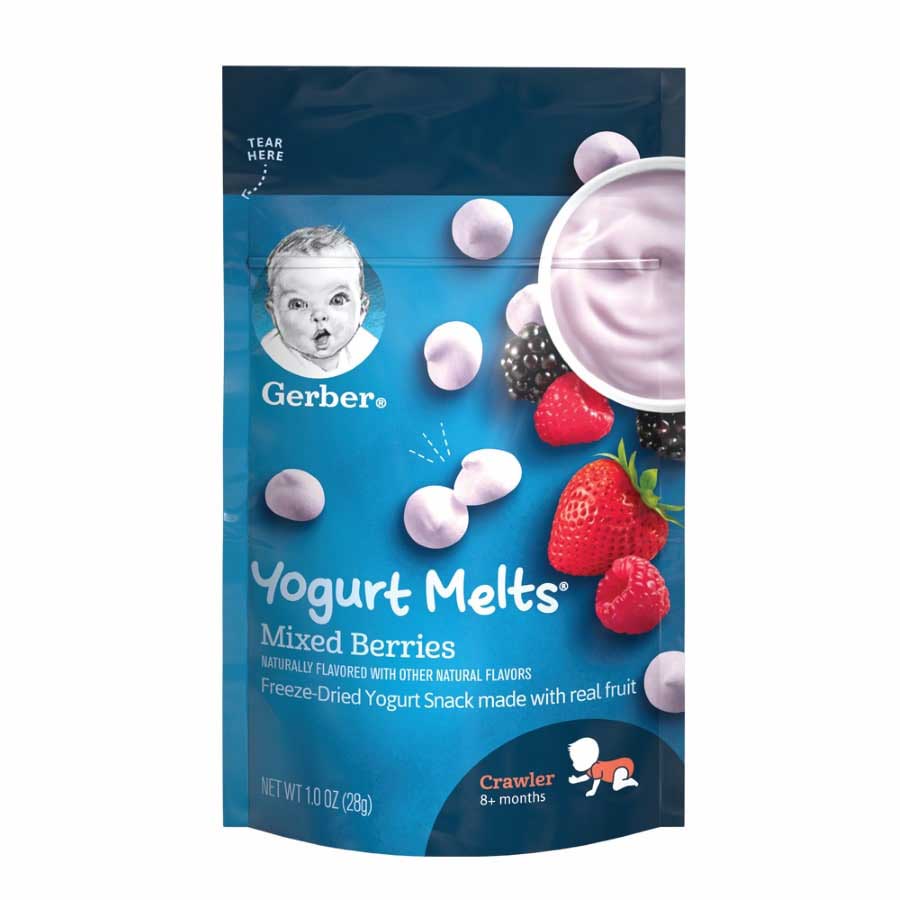 Imagen de Yogurt gerber yogurt melts melts mora azul