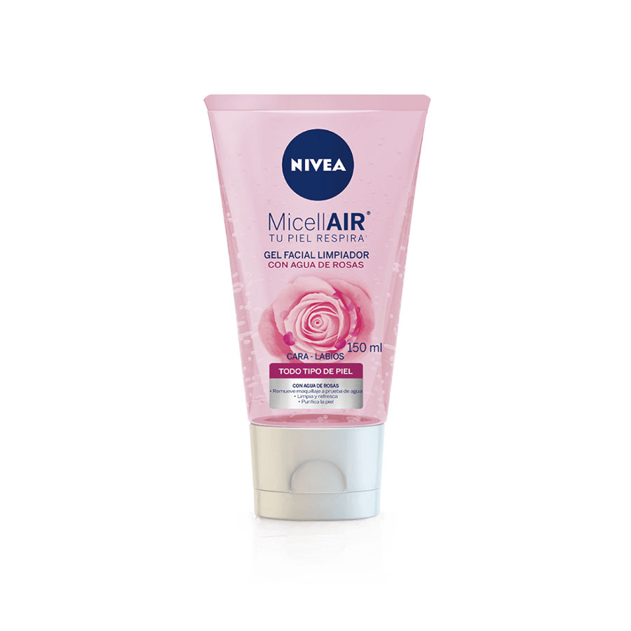 Imagen de Gel limpiador facial nivea micellair rose 150 ml