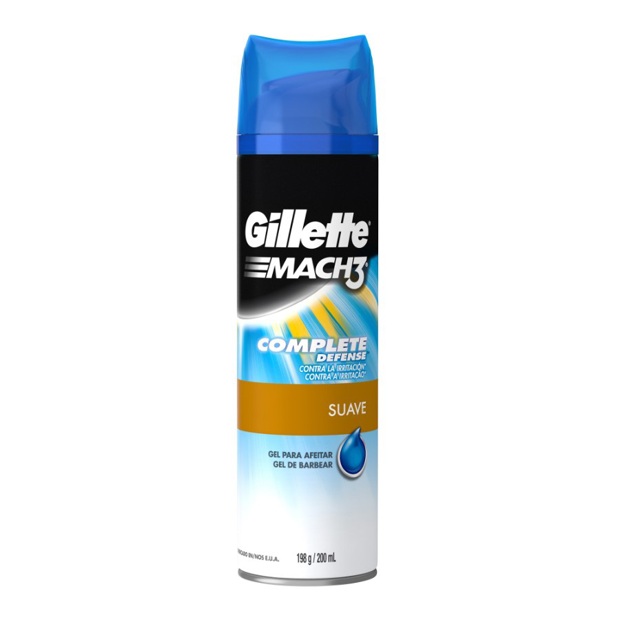 Imagen de Gel de afeitar gillette mach3 complete defense gel 200ml
