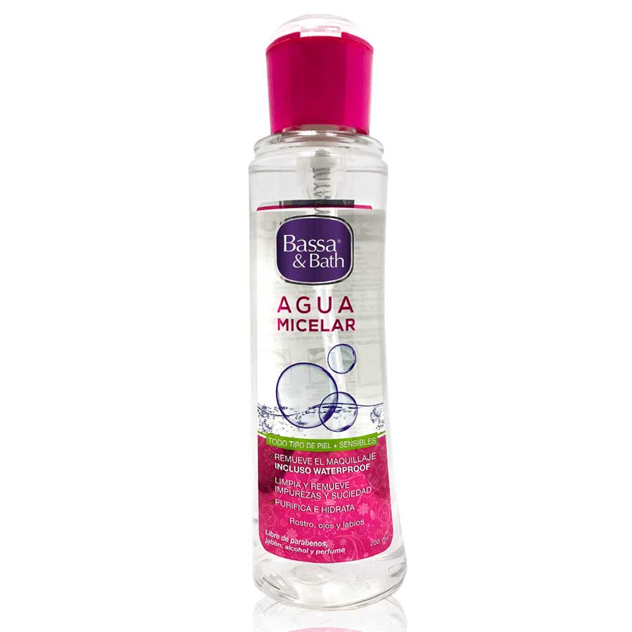 Imagen de  Desmaquillante BASSA & BATH Agua Micelar 103464 200 ml