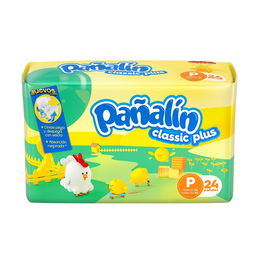 Imagen de Pañal pañalin classic plus pequeño x 24