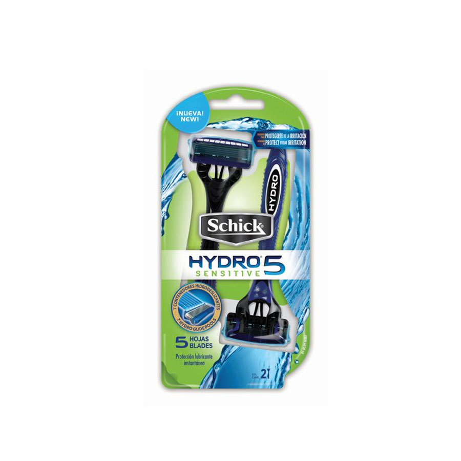 Imagen de Afeitadora desechable schick hydro 5 piel sensible 2 unidades