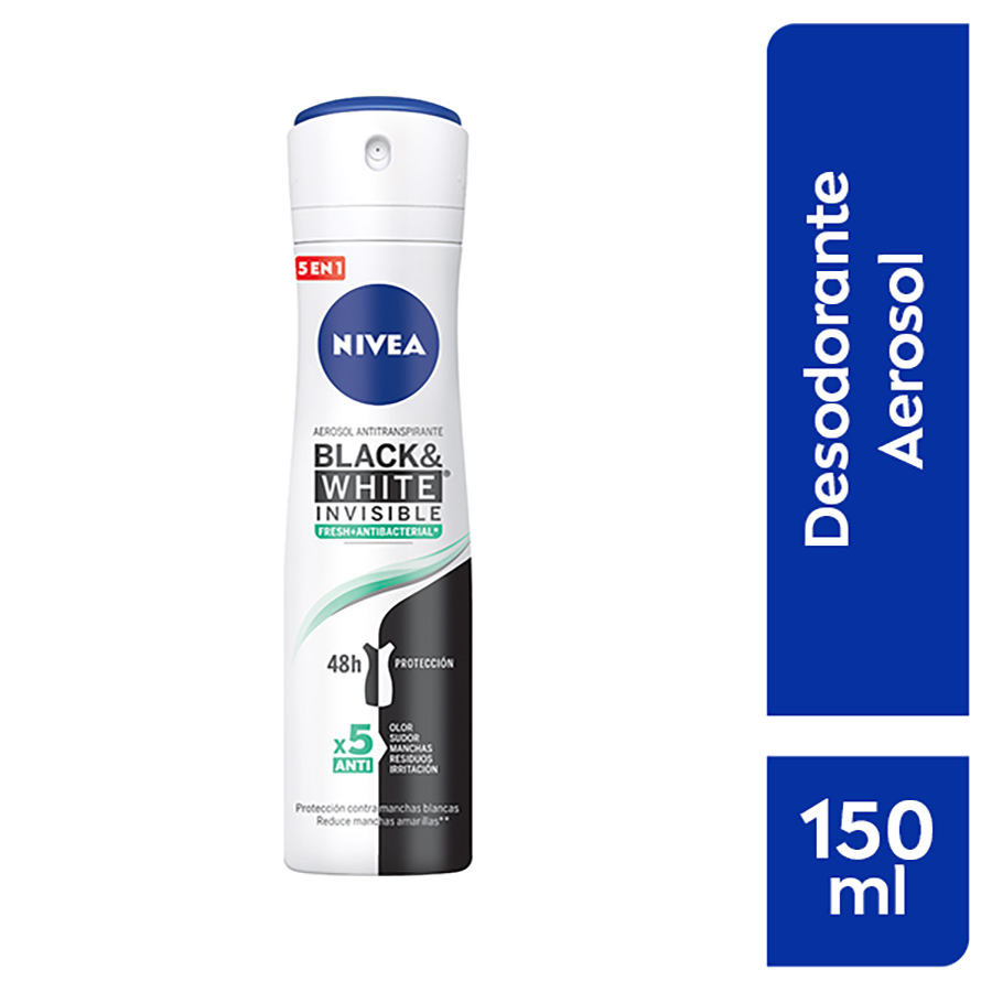 Imagen de  NIVEA DESOD NIVEA AER INV-B&W FR-MUJx150M 103709