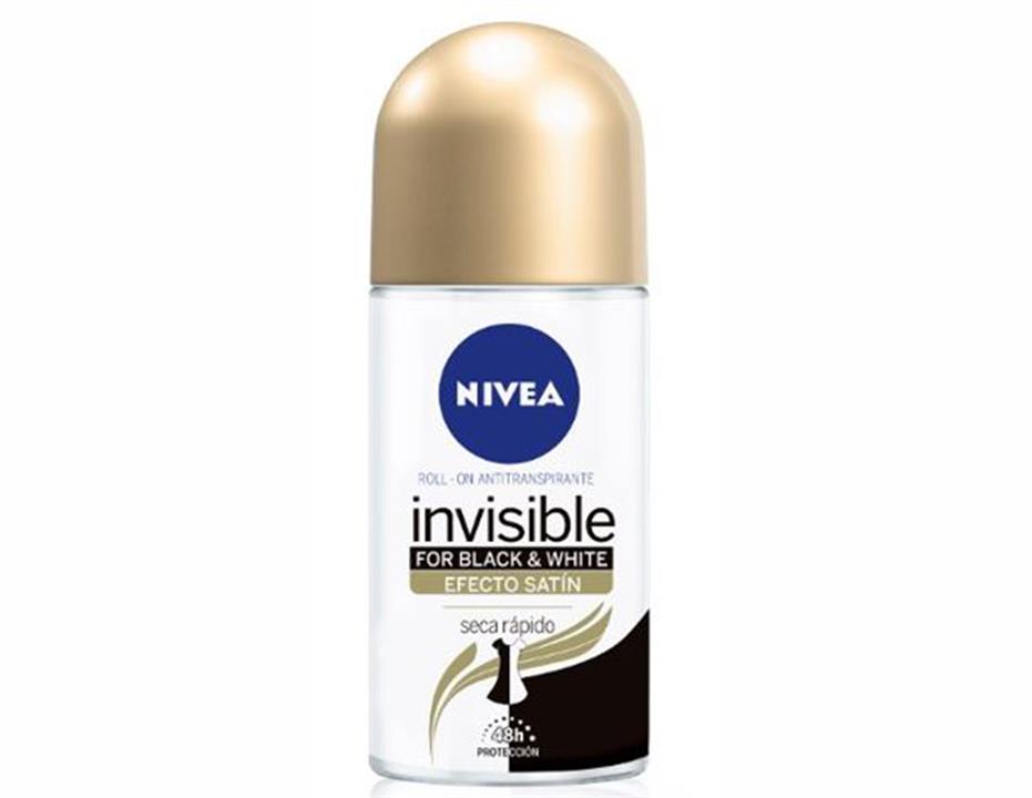 Imagen de Desodorante femenino nivea invisible black & white satín roll-on 50 ml