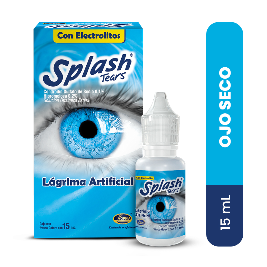 Imagen de  Lubricante Oftálmico SPLASH TEARS Solución 103730 15 ml