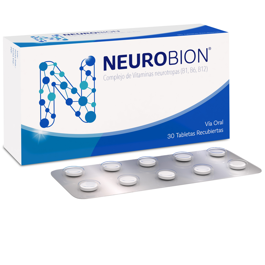 Imagen de Neurobion 100 mg x 200 mg x 0,200 mg tableta x 30