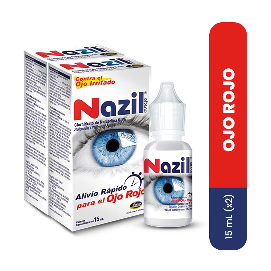 Imagen de  NAZIL Ofteno Pack x 2 1mg/mL (0.1%) Gotas x 15ml