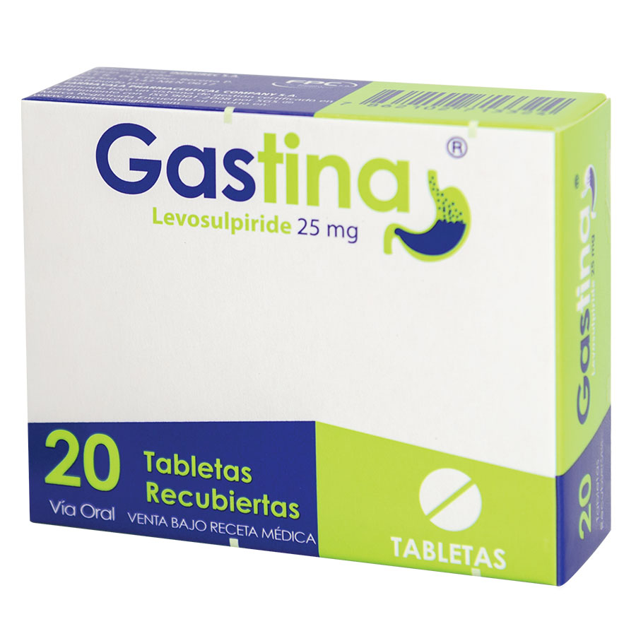 Imagen para  GASTINA 25mg FARMAYALA x 20 Tableta Recubierta                                                                                  de Pharmacys