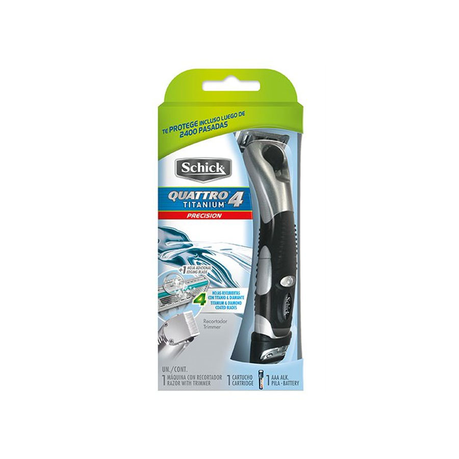 Imagen de Afeitadora schick quattro 4 titanium precisión