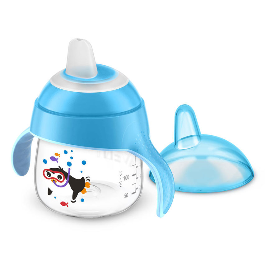 Imagen de Vaso Infantil Avent Soft Spout Celeste