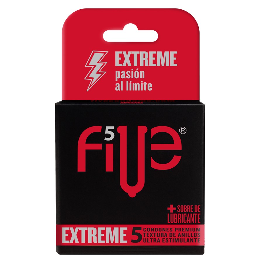 Imagen de Preservativo five extreme 5 unidades