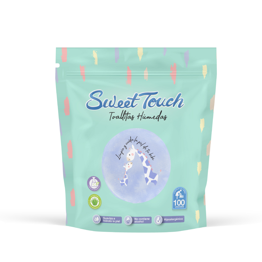 Imagen de Toallita húmeda sweet touch x 100
