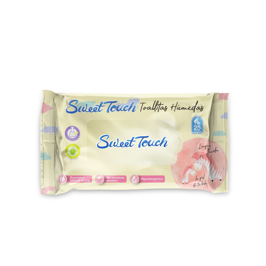 Imagen de Toallita húmeda sweet touch sweet touch x 25