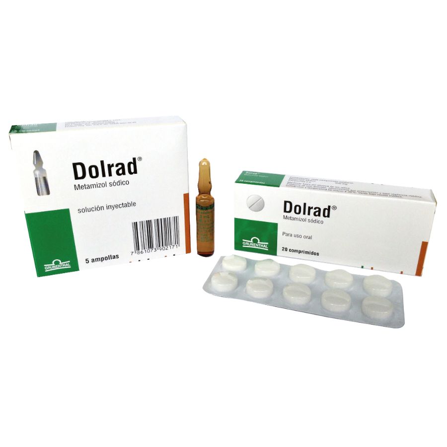 Imagen para  DOLRAD 1 g GRUNENTHAL x 25 Solución Inyectable                                                                                 de Pharmacys