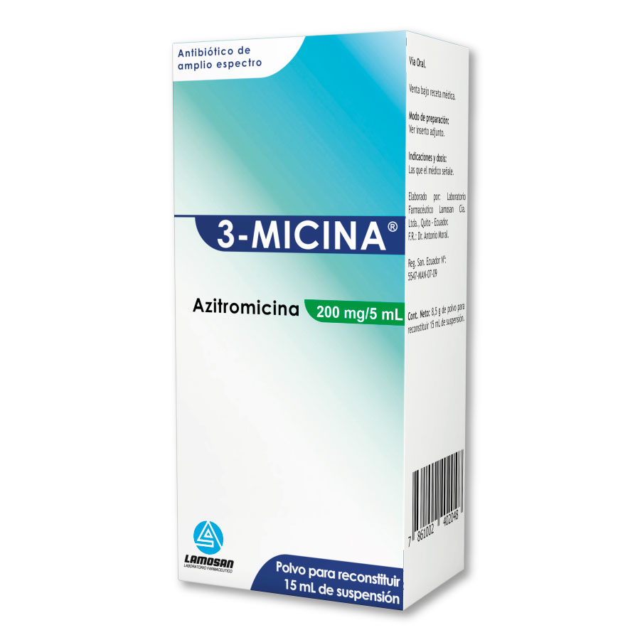 Imagen de  3-MICINA 200 mg x 5 ml LAMOSAN Suspensión