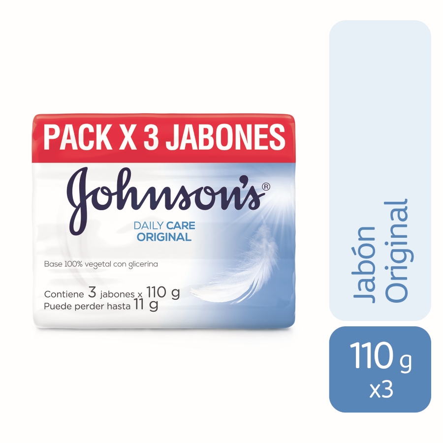 Imagen de Jabón johnson&johnson daily care original 330 gr