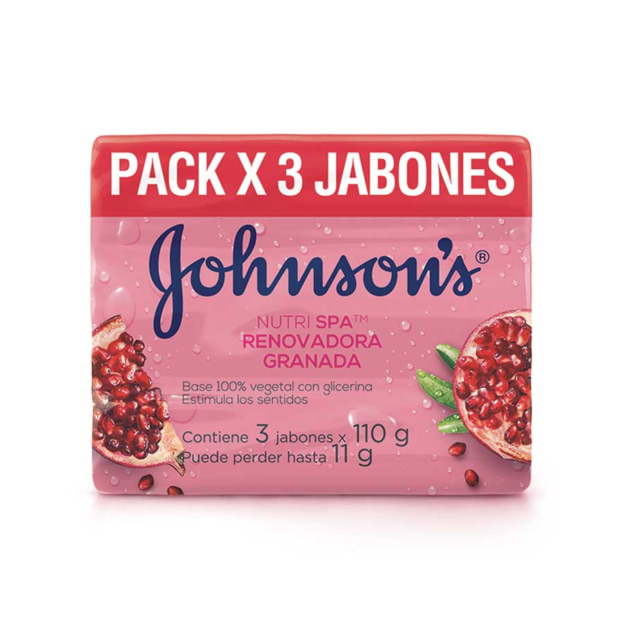 Imagen de Jabón johnson&johnson nutri spa granada y uva 330 gr