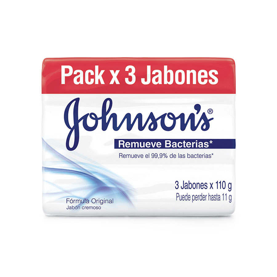 Imagen de Jabón johnson&johnson remueve bacterias original 330 gr
