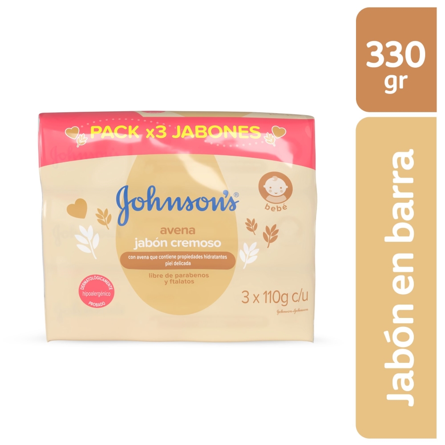 Imagen de  Jabón JOHNSON&JOHNSON Baby Avena 104522 330 gr