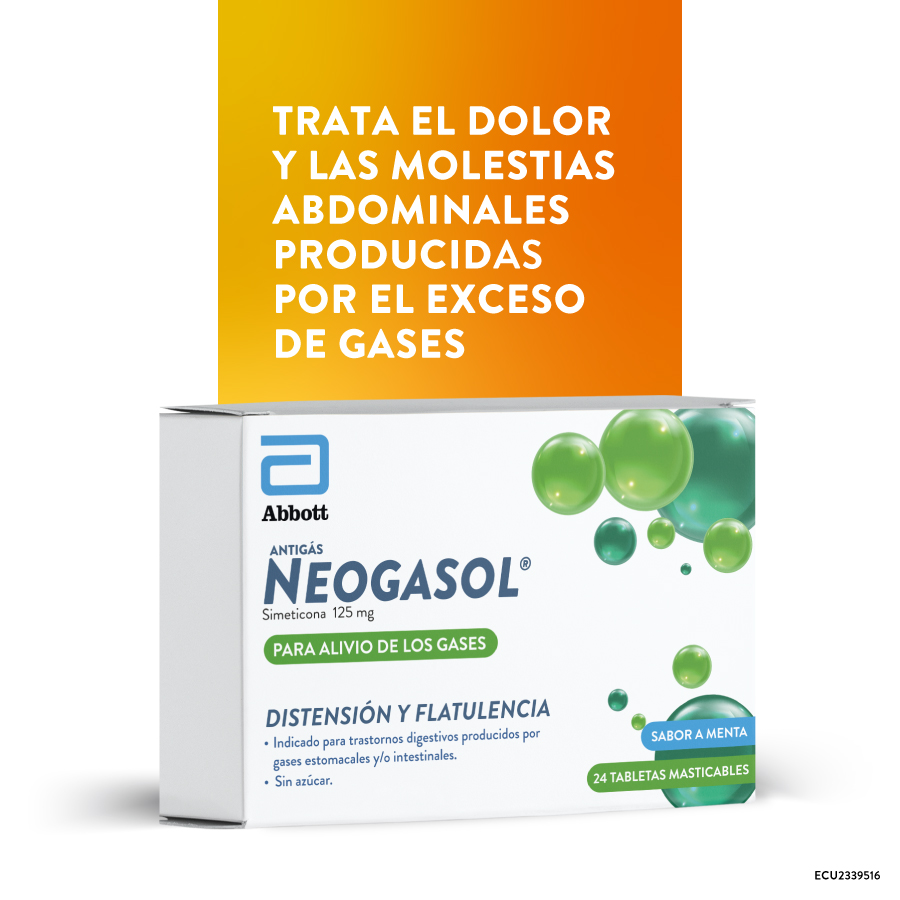Imagen de Antiácido neogasol menta 125 mg tabletas masticables x 24