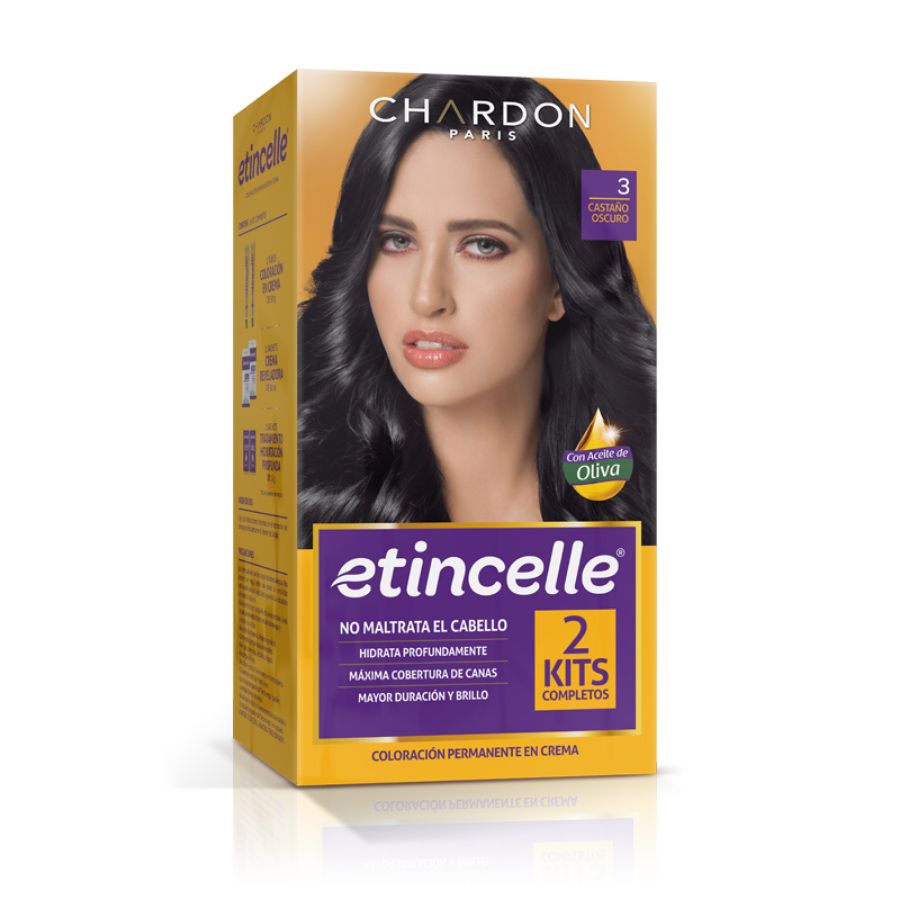 Imagen de Tinte etincelle #3 castaño oscuro 100 g