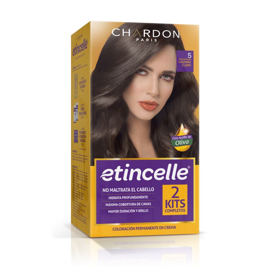 Imagen de Tinte etincelle #5 castaño claro 100 g
