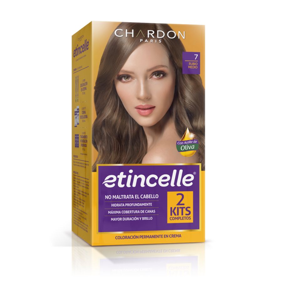 Imagen de Tinte etincelle #7 rubio mediano 100 g