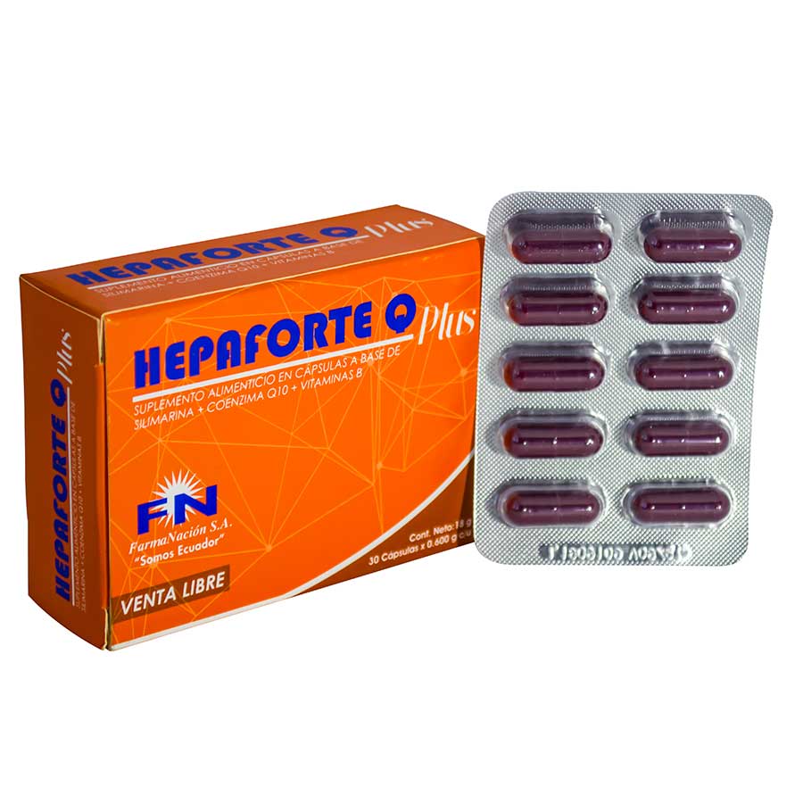 Imagen de Hepaforte-q plus plus 200 mg x 80 mg cápsulas x 30
