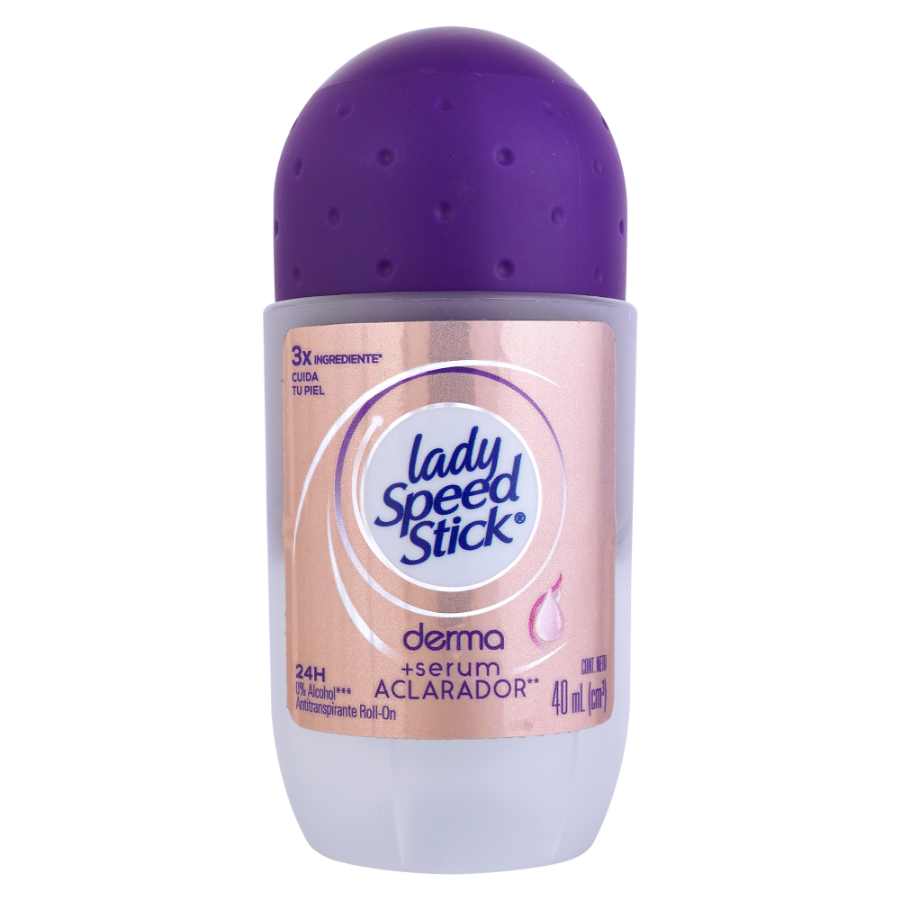 Imagen de Desodorante femenino lady speed stick derma serum aclarador roll-on 40 ml