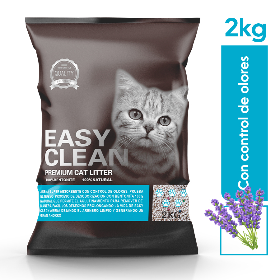 Imagen de Arena para gato easy clean absor-gato lav 2 kg