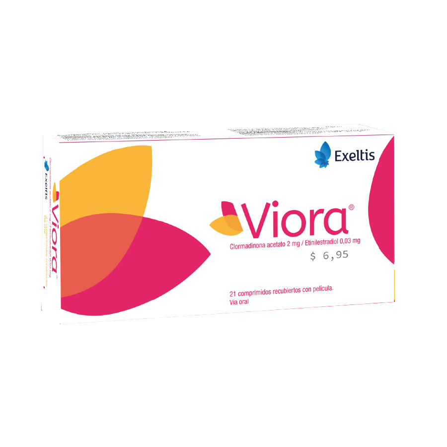 Imagen de Viora 2/0.03mg exeltisfarma comprimido recubierto