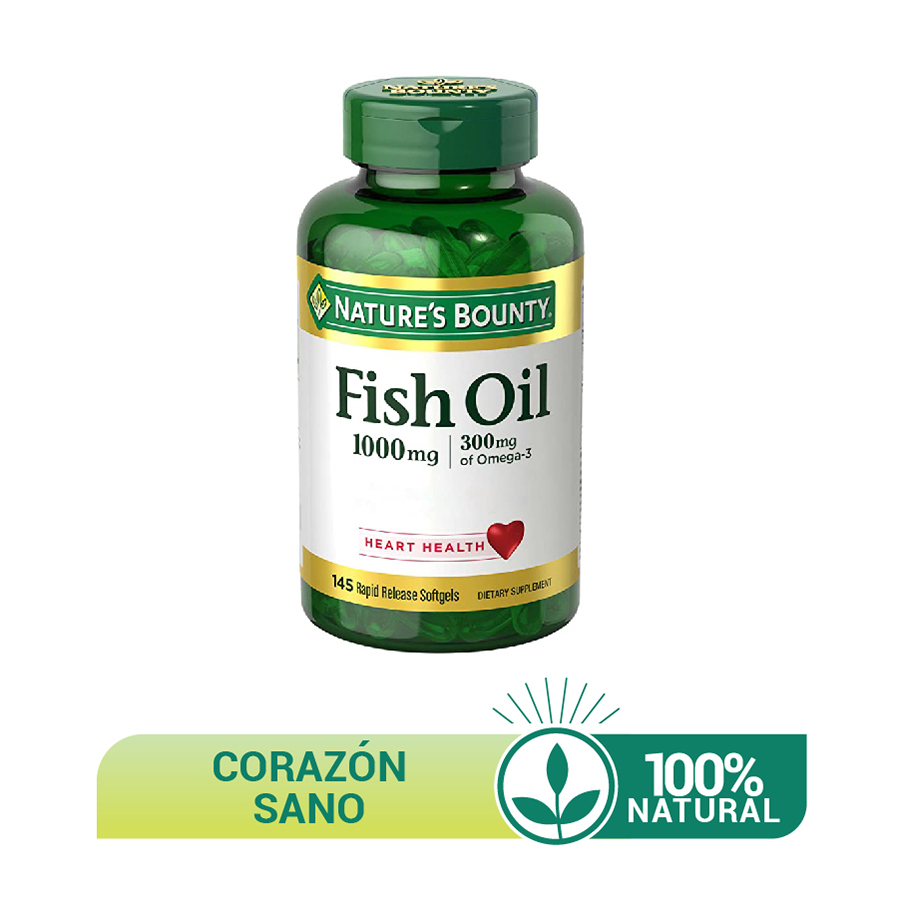 Imagen de Multivitaminico natures bounty fish oil cápsulas x 145