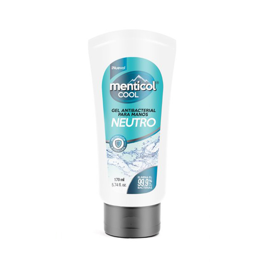 Imagen de Gel antibacterial para manos menticol cool neutro 170 ml