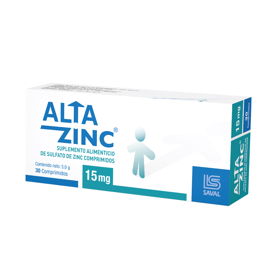 Imagen de Altazinc 15 mg comprimidos x 30