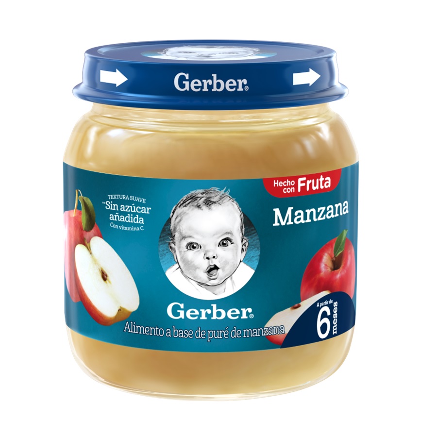 Imagen de  Compota Infantil GERBER Puré Manzana 10581 113 g