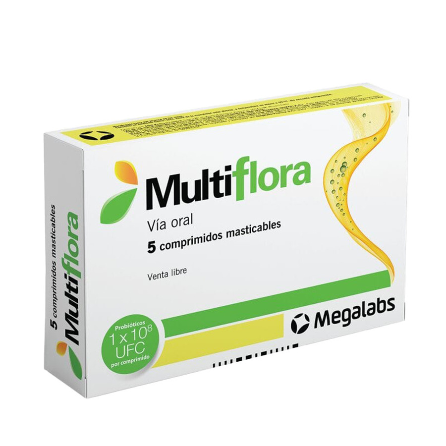Imagen de  Probiótico MULTIFLORA Comprimidos Masticables x 5