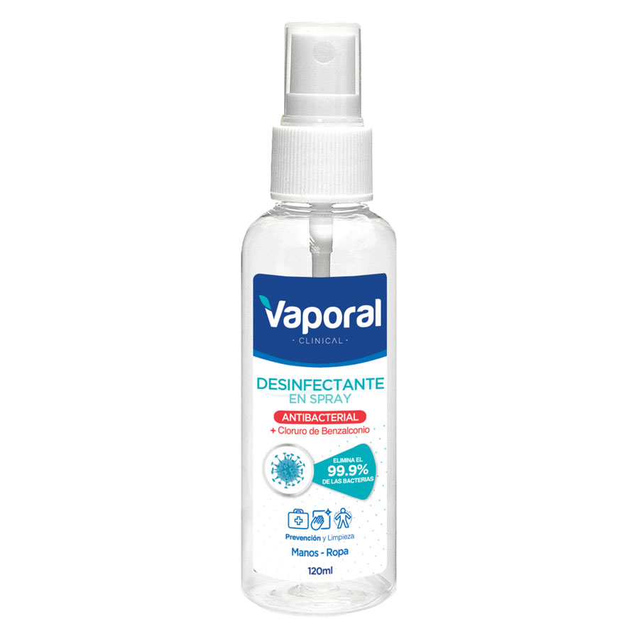 Imagen de  Alcohol antiséptico VAPORAL Antibacterial 106248 120ml